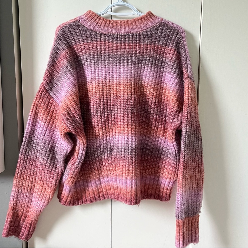 Dynamite Cozy Ombre Knit Sweater - Pink & Coral - Picture 4 of 4